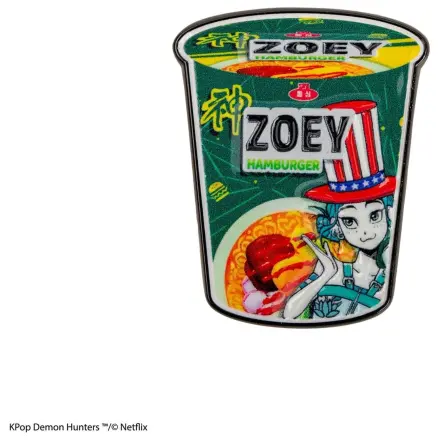 KPop Demon Hunters Pin Zoey Hamburger Noodles poza produsului