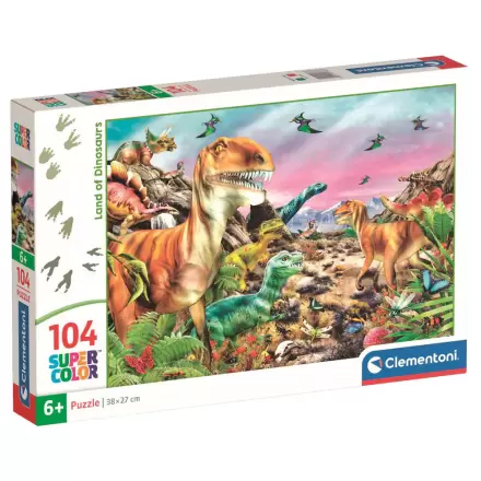 Puzzle Land Of Dinosaurs 104 piese poza produsului