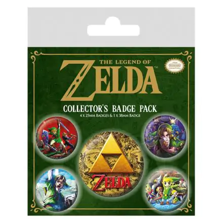 Legend of Zelda Pin-Back Butoane Set de 5 Clasice poza produsului