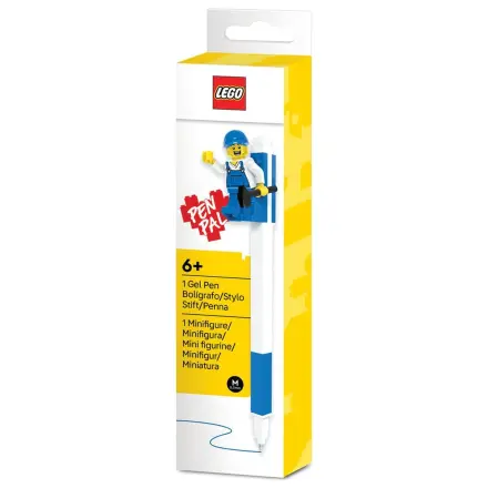 Lego blue gel pen cu minifigure poza produsului
