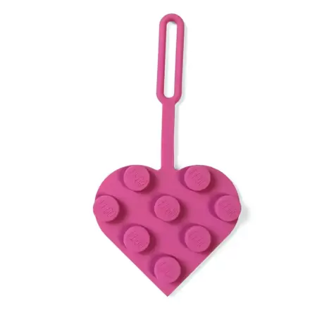 LEGO Minifigures eticheta de bagaj Heart Rosa 10 cm poza produsului