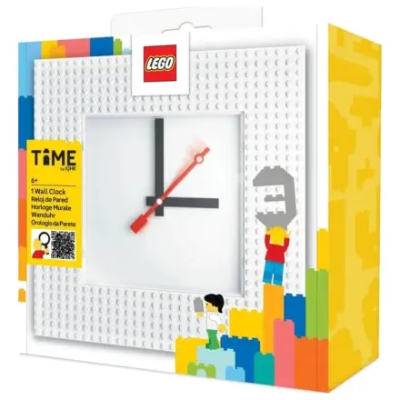 Ceas de perete Lego Wall Clock Time by IQHK Alb poza produsului