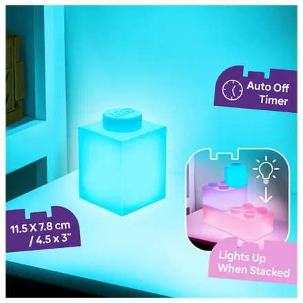 LEGO Turquoise Cărămidă 1x1 Brick Light poza produsului