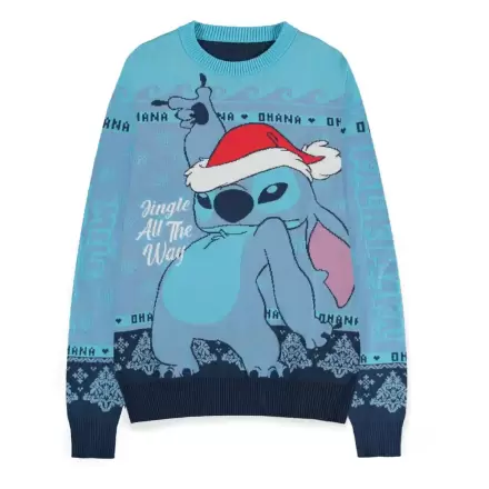 Lilo & Stitch Sweatshirt Crăciun Jumper Stitch Albastru termékfotója