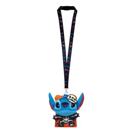 Lilo & Stitch Lanyard Stitch Skeleton with Card Holder șnur cu suport pentru card poza produsului