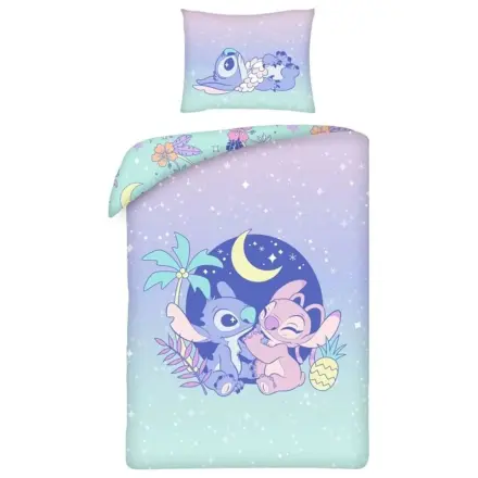 Lilo & Stitch Set de plapuma Stitch & Angel under the Moon 140 x 200 cm / 70 x 90 cm poza produsului