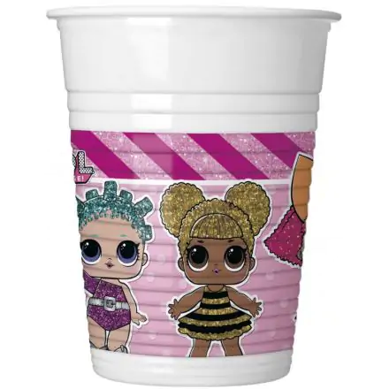 LOL Surprise Glitterati Pahare din plastic set de 8 bucati 200 ml poza produsului