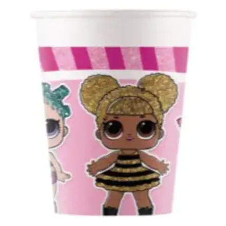 LOL Surprise Glitterati pahare de hârtie 8 bucăți 200 ml FSC poza produsului
