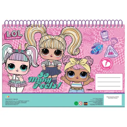 LOL Surprise Many Feels A/4 caiet de schite spiralat, 30 de coli poza produsului