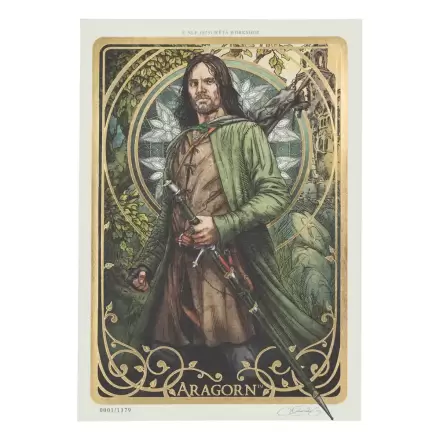 Lord of the Rings Art Print Aragorn Art Card 14 x 21 cm Editie Limitata poza produsului
