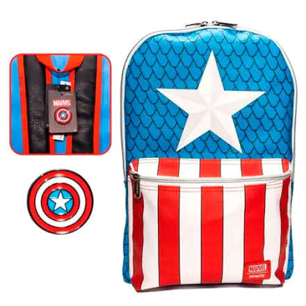 Loungefly Marvel Captain America rucsac cu pin 45cm termékfotója