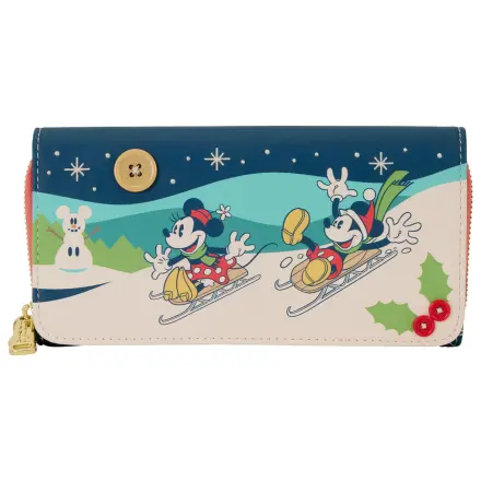 Loungefly Disney Mickey & Minnie Holiday portofel poza produsului