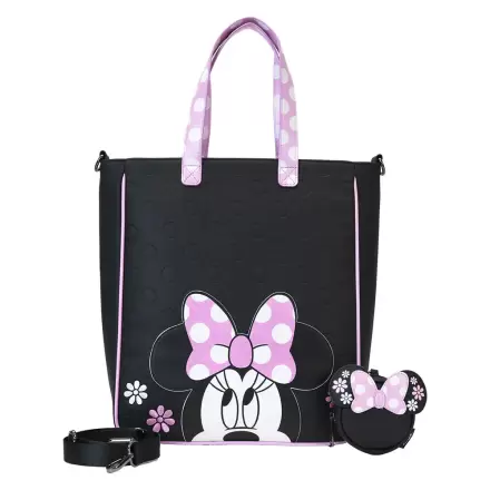 Loungefly Disney Minnie Floral Rock the Dots geantă tote cu portmoneu termékfotója