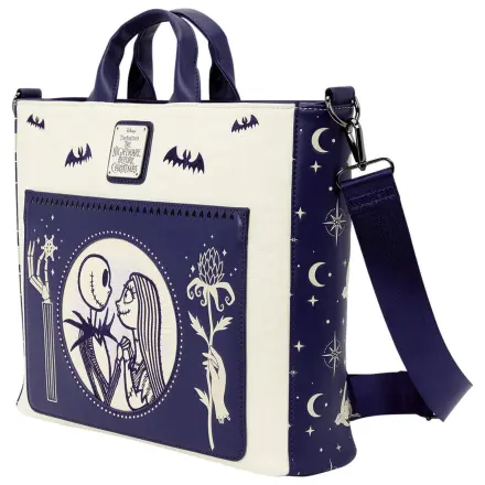 Loungefly Disney Nightmare Before Christmas Jack Skellington & Sally geanta Rucsac de noapte poza produsului
