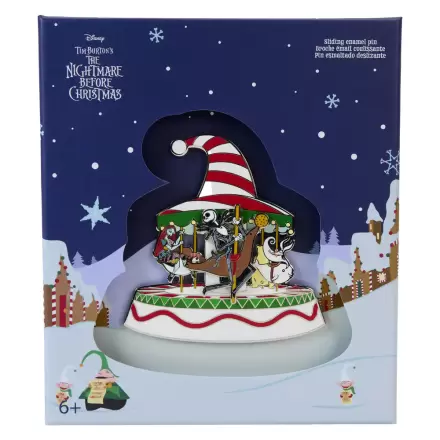 Loungefly Disney Nightmare Before Christmas Town Carousel enamel pin insignă termékfotója