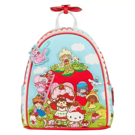 Loungefly Hello Kitty & Friends x Strawberry Shortcake rucsac parfumat 26cm poza produsului