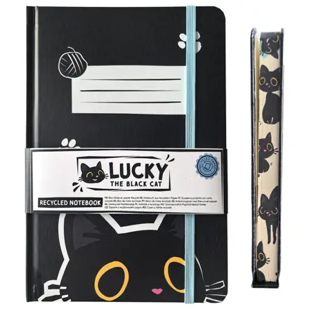Lucky the Black Cat caiet A5 poza produsului