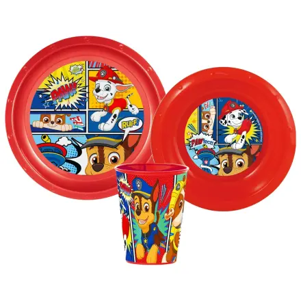 Paw Patrol Comic Set de vase pentru cina, Set de plastic poza produsului