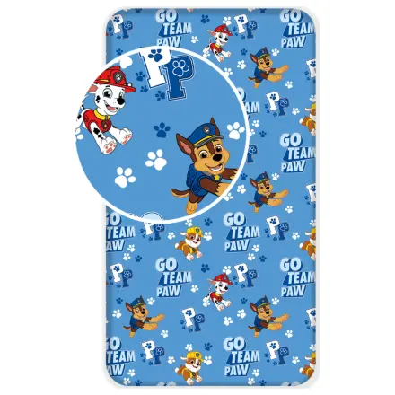 Paw Patrol Go Team Cearsaf de pat cu elastic 90x200 cm poza produsului