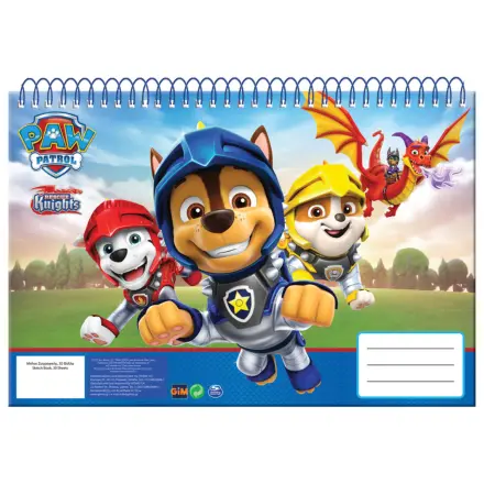 Paw Patrol Knights A/4 Carnet de schite spiralat, 30 de coli poza produsului