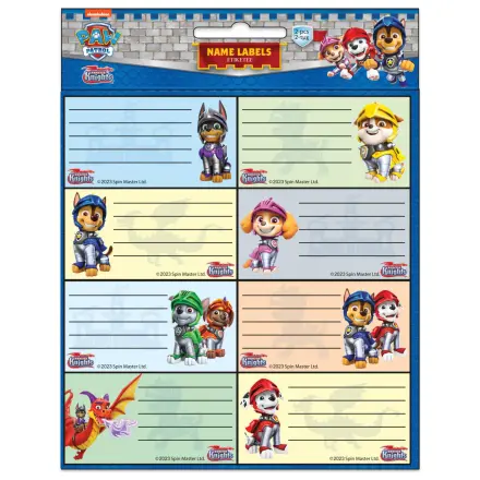 Paw Patrol Knights eticheta caiet 16 bucati poza produsului