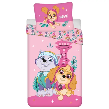 Paw Patrol Pink Love Microfiber Husa de plapuma poza produsului