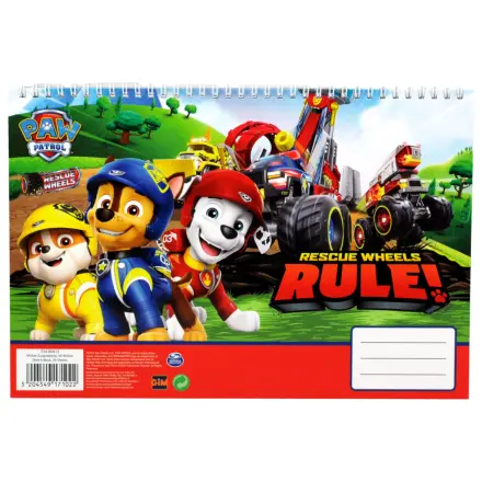 PAW Patrol Rescue Wheels Bloc de desen spiralat A4, 30 coli poza produsului