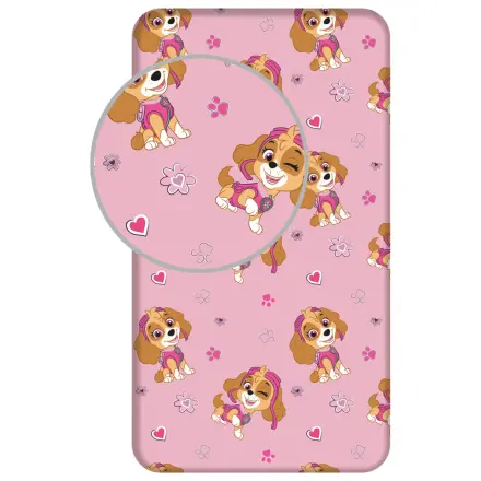 Paw Patrol Skye cearceaf de pat cu elastic 90x200 cm poza produsului