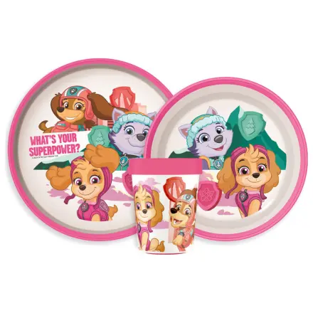 Paw Patrol Superpowers Set de vesela anti-alunecare, micro plastic poza produsului