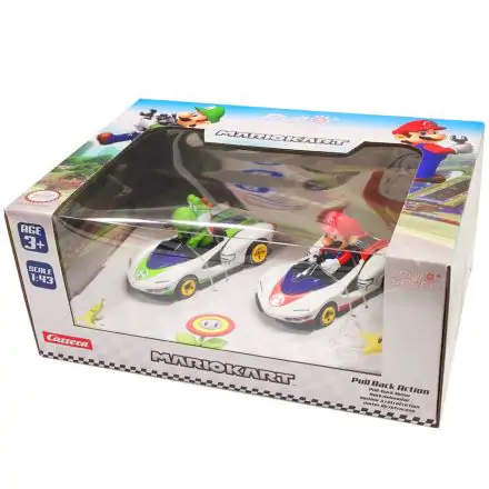 Mario Kart Mario + Yoshi set 2 mașini cu tracțiune termékfotója