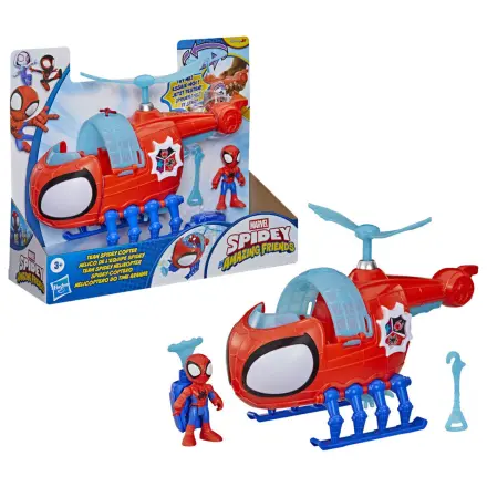 Marvel And His Awesome Friends Figurina si vehicul Spidey poza produsului