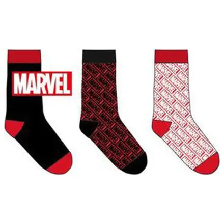 Marvel Black Men's Șosete 43/46 poza produsului