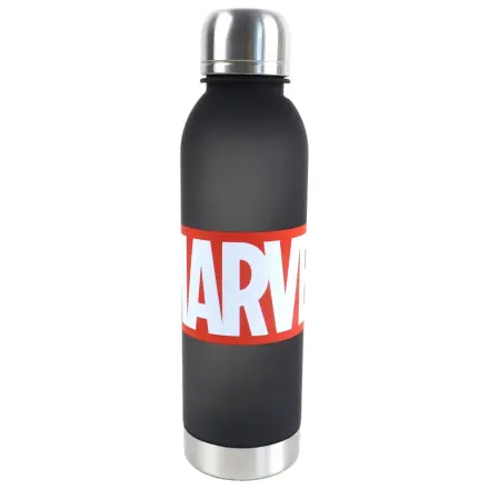 Marvel Black Plastic Sticla de Apa cu Capac cu filet 750 ml poza produsului