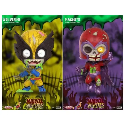 Set figurine Marvel Cosbaby Wave 1 Wolverine & Magneto Zombies poza produsului