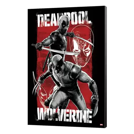 Marvel Artă de Perete din Lemn Deadpool & Wolverine 03 Maximum Effort 35 x 50 cm termékfotója