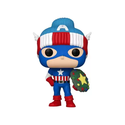 Marvel Funko POP! Figurina Vinyl de Sărbători Capt. America 9 cm termékfotója