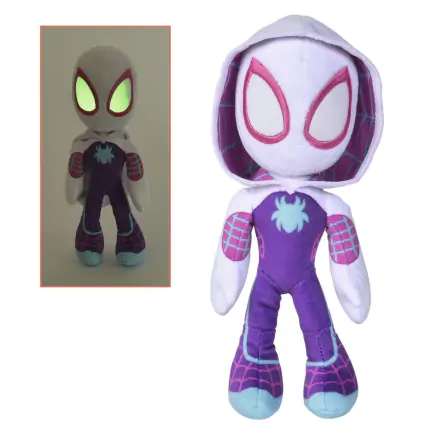 Marvel Figurina de pluș Ochi Strălucitori în Întuneric Ghost Spider 25 cm termékfotója