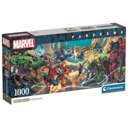 Puzzle panoramic Marvel Heroes vs Villains 1000 piese poza produsului