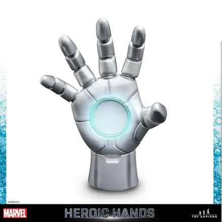 Marvel Heroic Hands Statuie Mărime Naturală #2C Iron Man Armură Gri 23 cm termékfotója