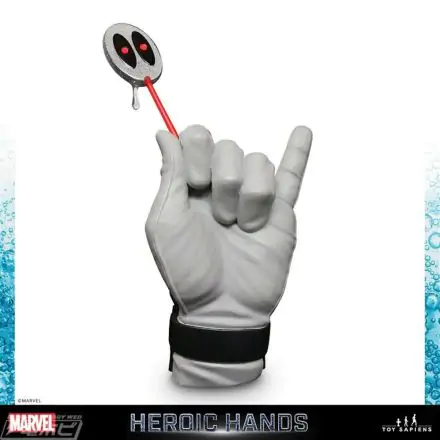 Marvel Heroic Hands Statuie Mărime Naturală #3B Deadpool Costum X-Force 25 cm termékfotója