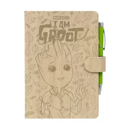Marvel I Am Groot A5 carnețel premium + stilou proiector poza produsului