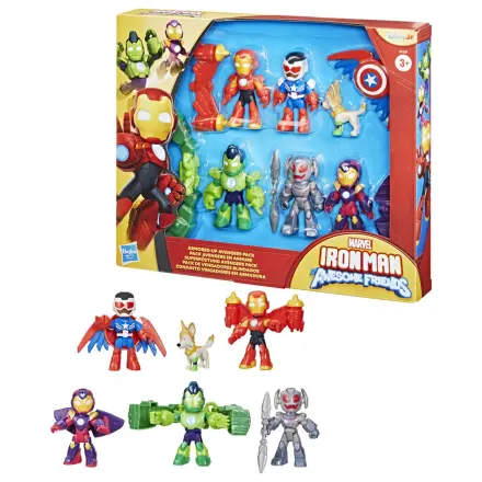 Marvel Iron Man And His Awesome Friends pachet cu 6 figurine de 7cm poza produsului