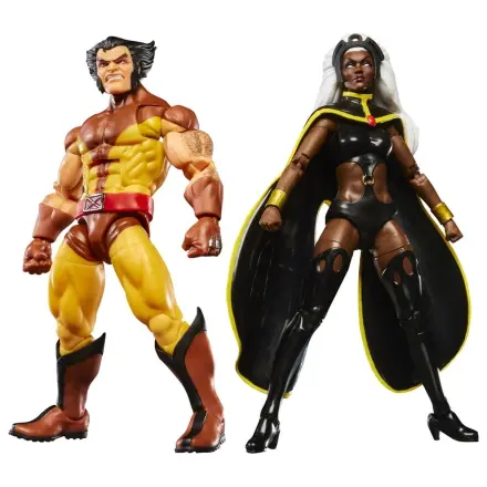 Pachet de 2 figurine de actiune Marvel Legends Storm & Wolverine 15 cm poza produsului