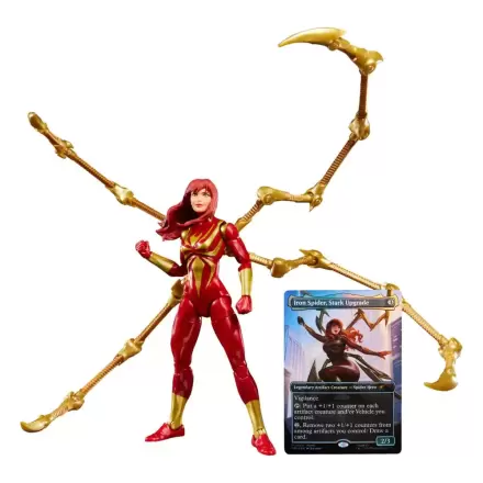 Marvel Legends Magic: The Gathering Figurina de actiune Mary Jane Watson (Iron Spider) (plus Exclusive Foil Card) 15 cm poza produsului