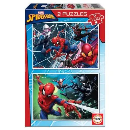 Marvel Spiderman puzzle 2x100 piese termékfotója