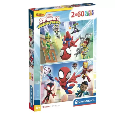 Marvel Spidey and His Amazing Friends puzzle 2x60 piese termékfotója