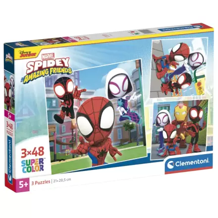 Marvel Spidey and His Amazing Friends puzzle 3 x 48 piese termékfotója