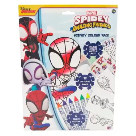 Marvel Spidey carte de colorat cu creioane și gume de șters poza produsului