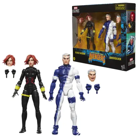 Marvel The Avengers Black Widow si Quicksilver set de 2 figurine 15cm poza produsului