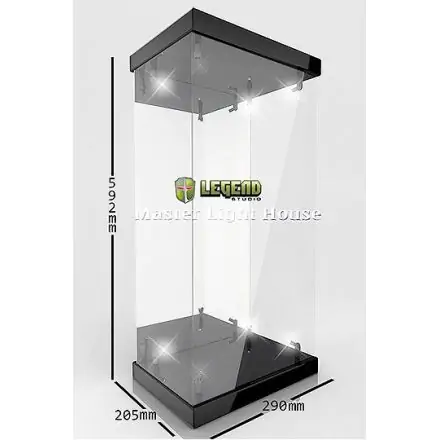 Vitrină Acrilică Master Light House cu Iluminare pentru figurine de acțiune 1/4 (negru) poza produsului